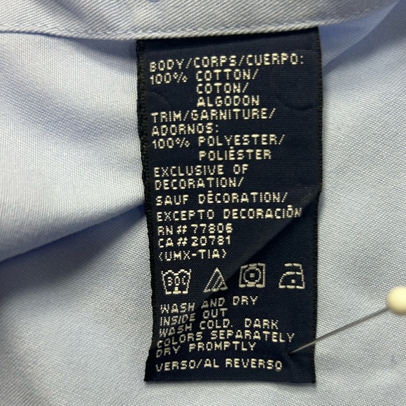 Tommy Hilfiger Light Blue Casual Button Down Shirt. Size XL - Picture 8 of 8